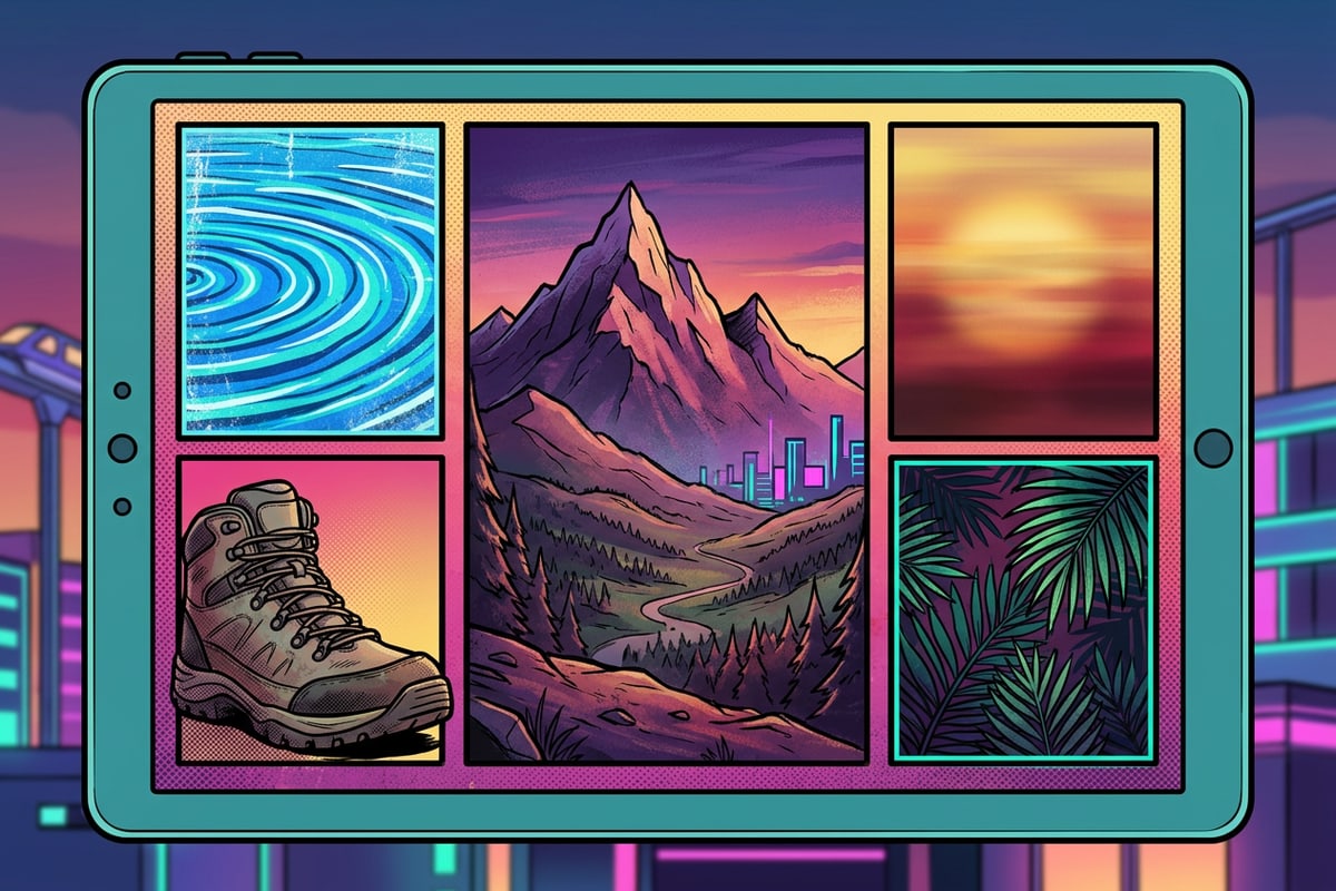 Close-up of a modular Bento grid layout showing visual hierarchy.