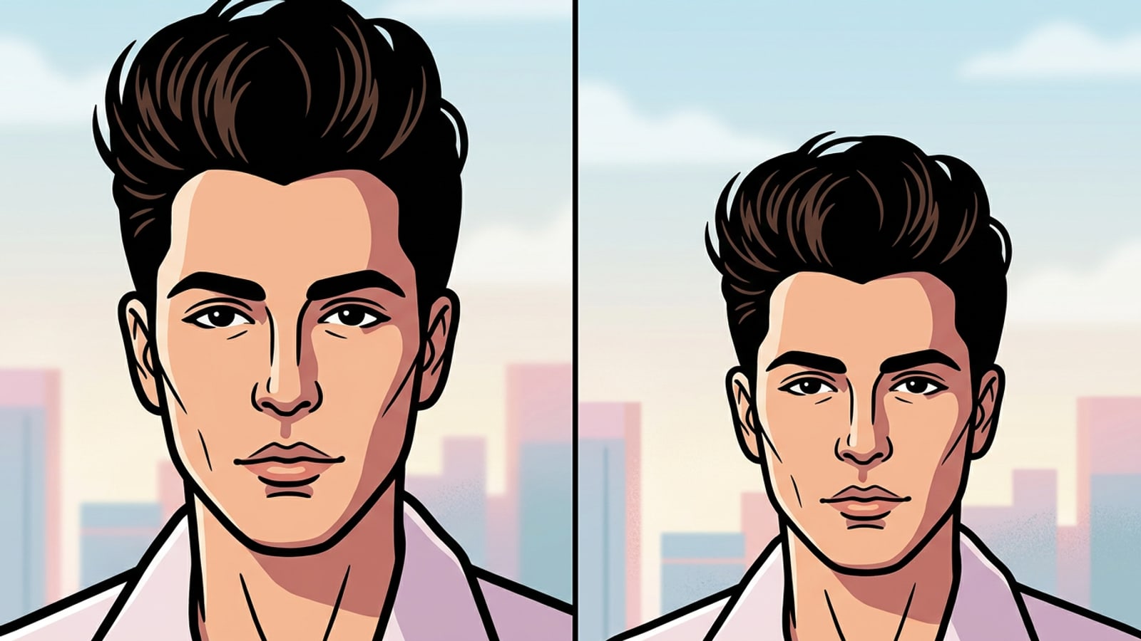 Side-by-side visual comparison showing a cramped portrait crop versus an extended portrait with natural headroom above the head.