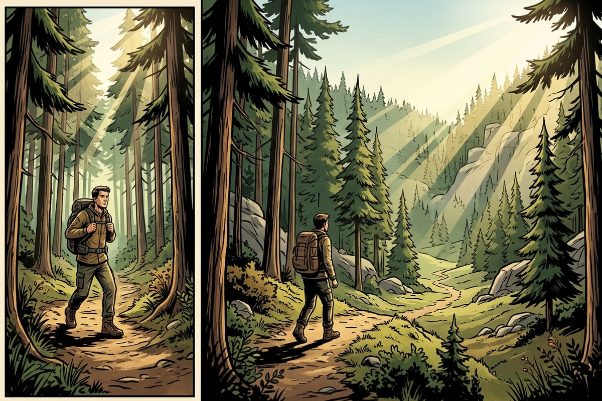 Visual comparison of a narrow vertical photograph expanded into a 16:9 landscape aspect ratio.