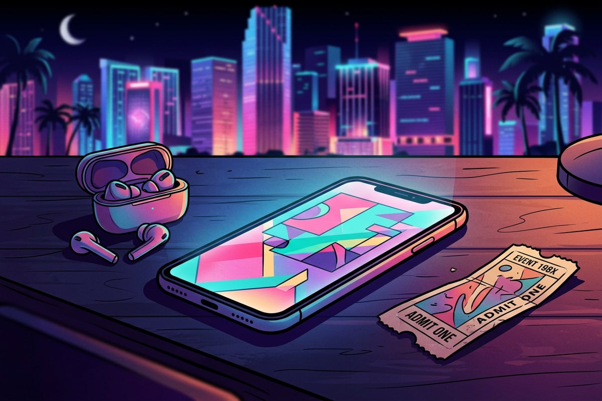 Mobile sports content creator desk setup with smartphone editing canvas