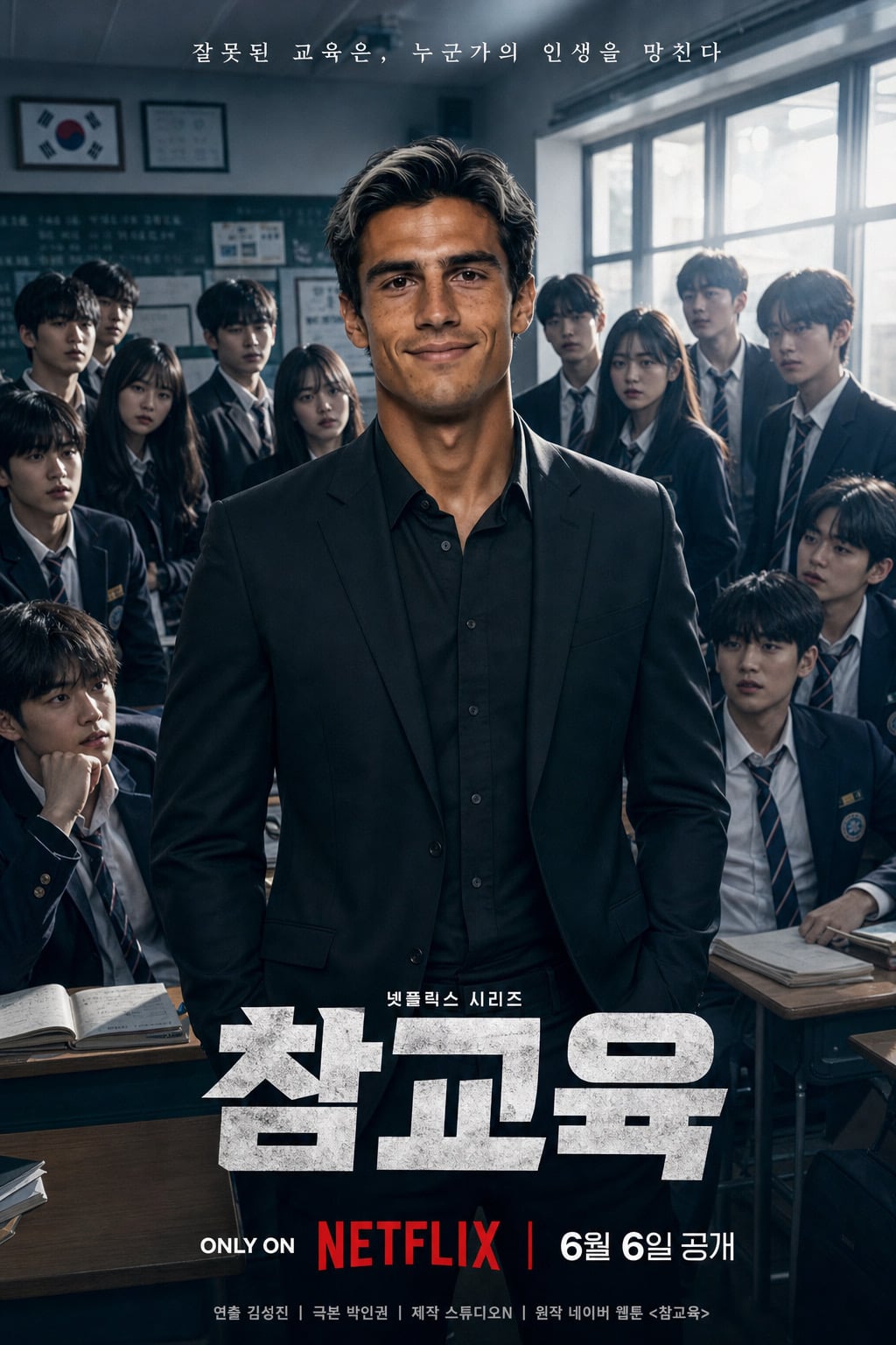 Teach You a Lesson AI Portrait Poster Style