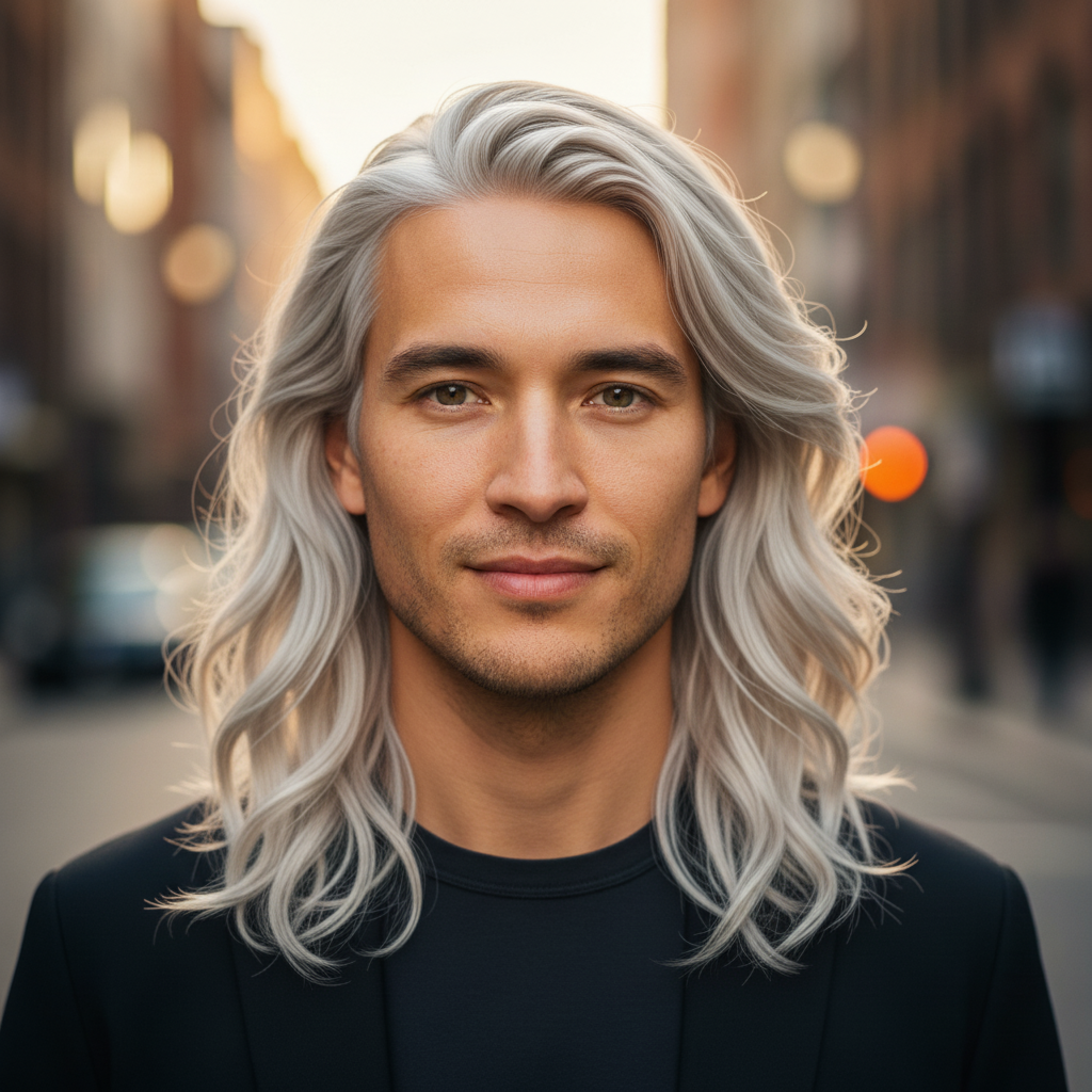 After hairstyle change