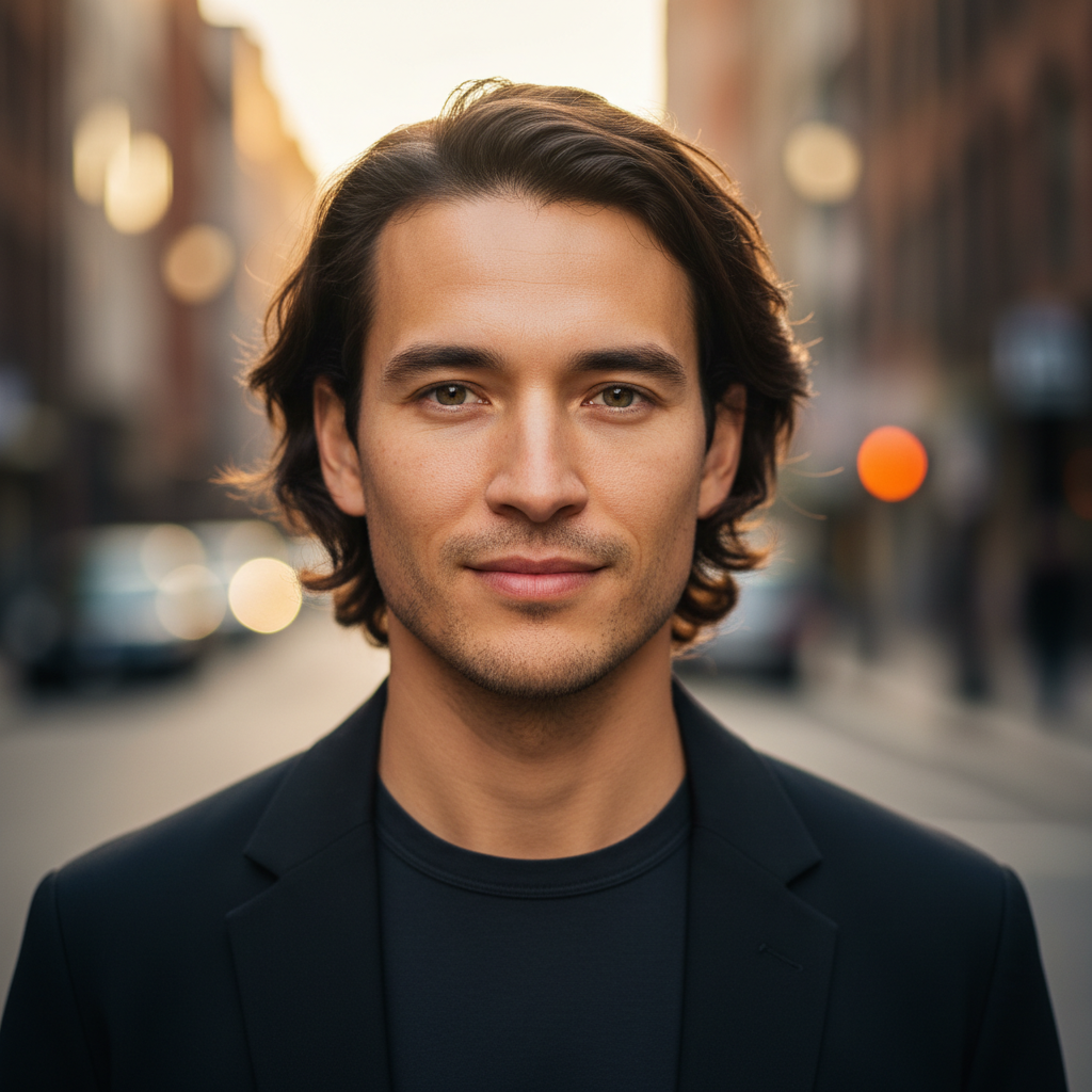 Before hairstyle change